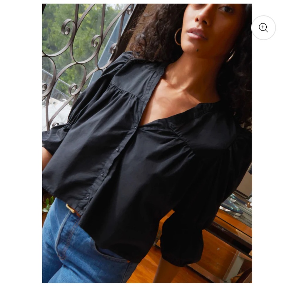 Nation LTD Black Button Down Shirt